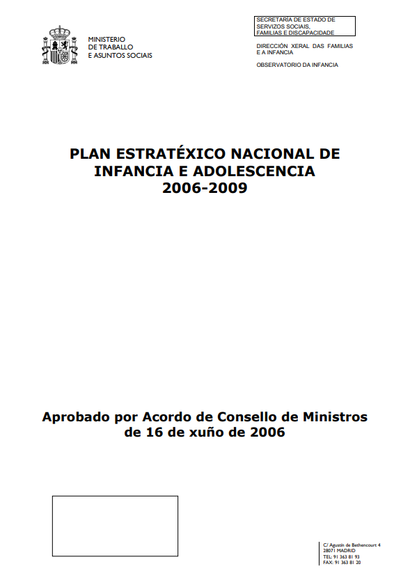 Plan estratégico nacional (texto en gallego)